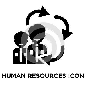 Human resources iconÃÂ  vector isolated on white background, logo photo